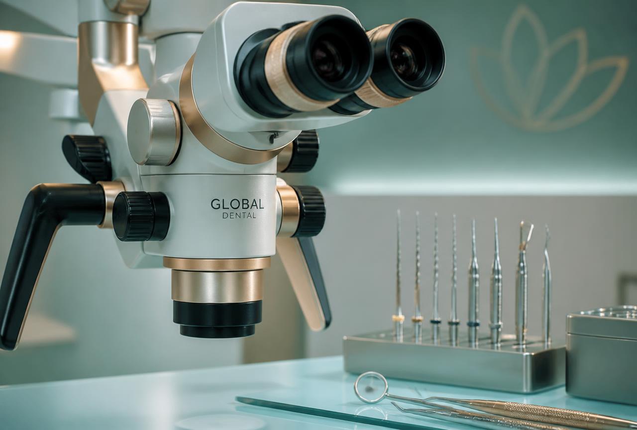 Microscópio operatório Carl Zeiss em uso na clínica Fenelon Endodontia